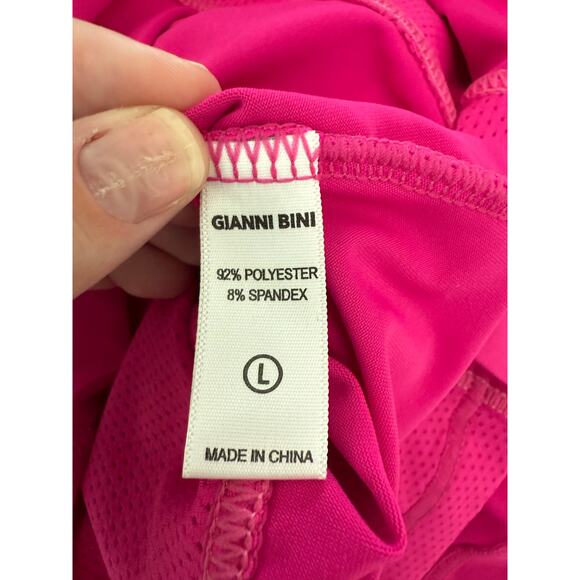 Gianni Bini Hot Pink Athletic Workout Top Size Large - Picture 5 of 7